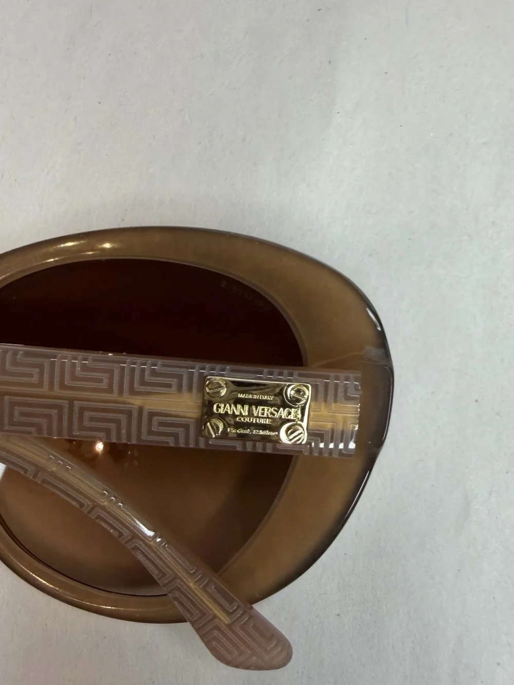 Versace Glitter Brown Cat-Eye Sunglasses